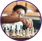 Image: man playing chess